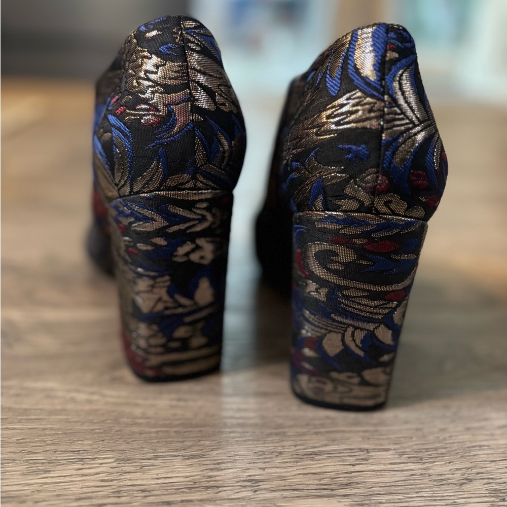 Naturalizer Brocade Multicolor and Metallic Ankle Boots - Picture 3 of 5